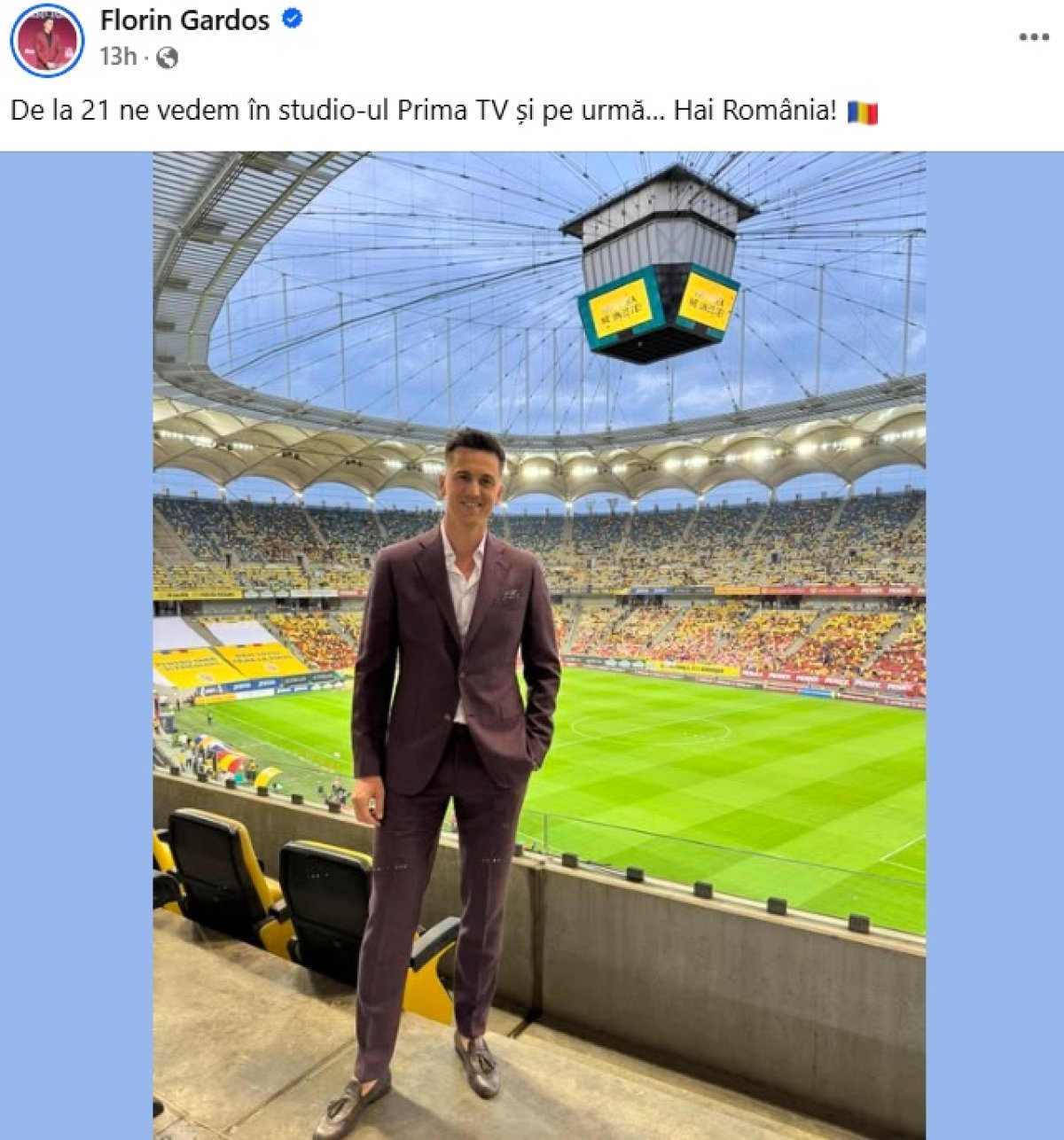 Florin Gardoș a asistat și el la România - Cipru 2-0
