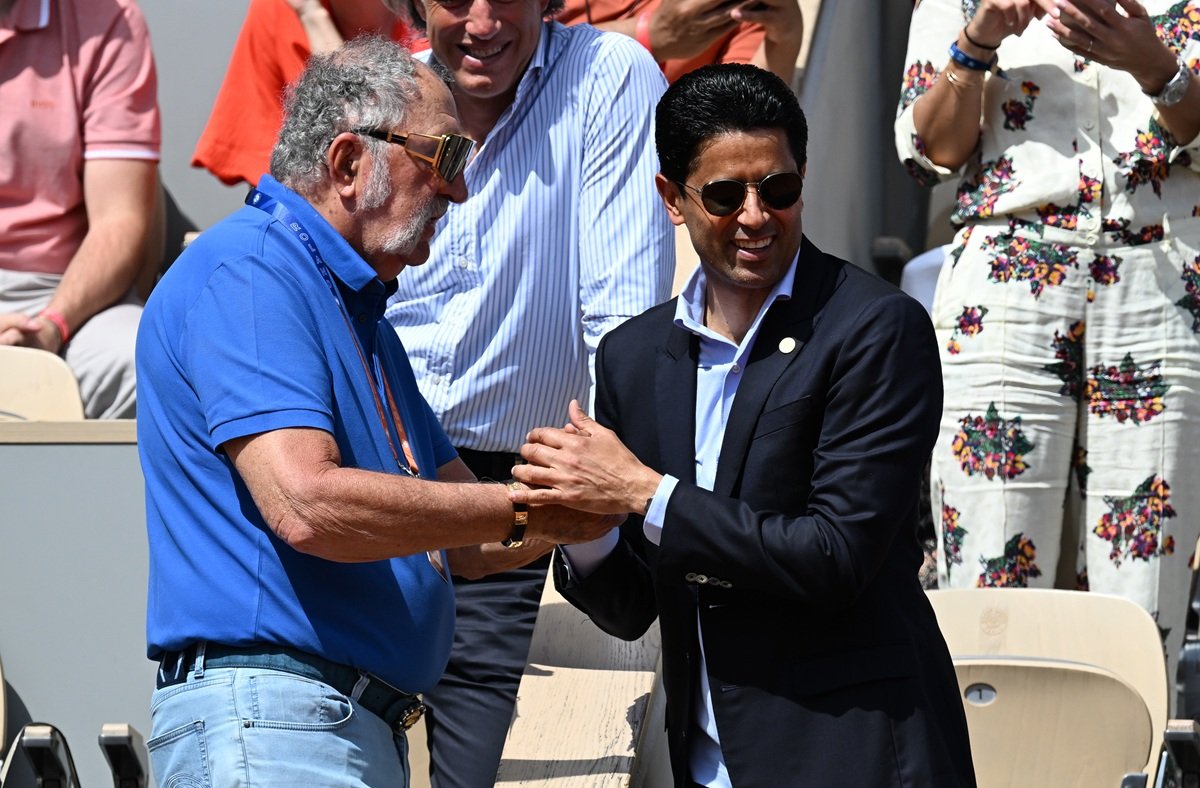 Ion Țiriac și Nasser Al-Khelaifi - patronul lui PSG