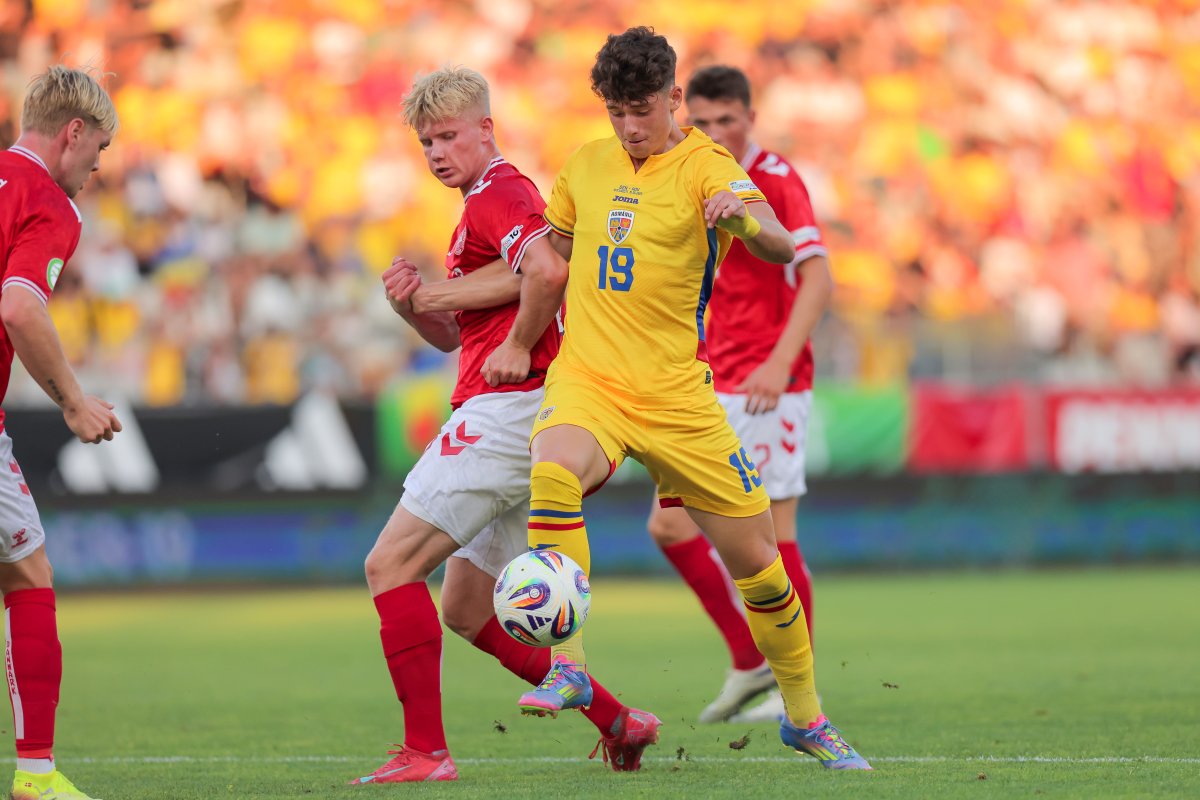 România U19 a învins-o pe Danemarca U19 cu scorul de 3-0