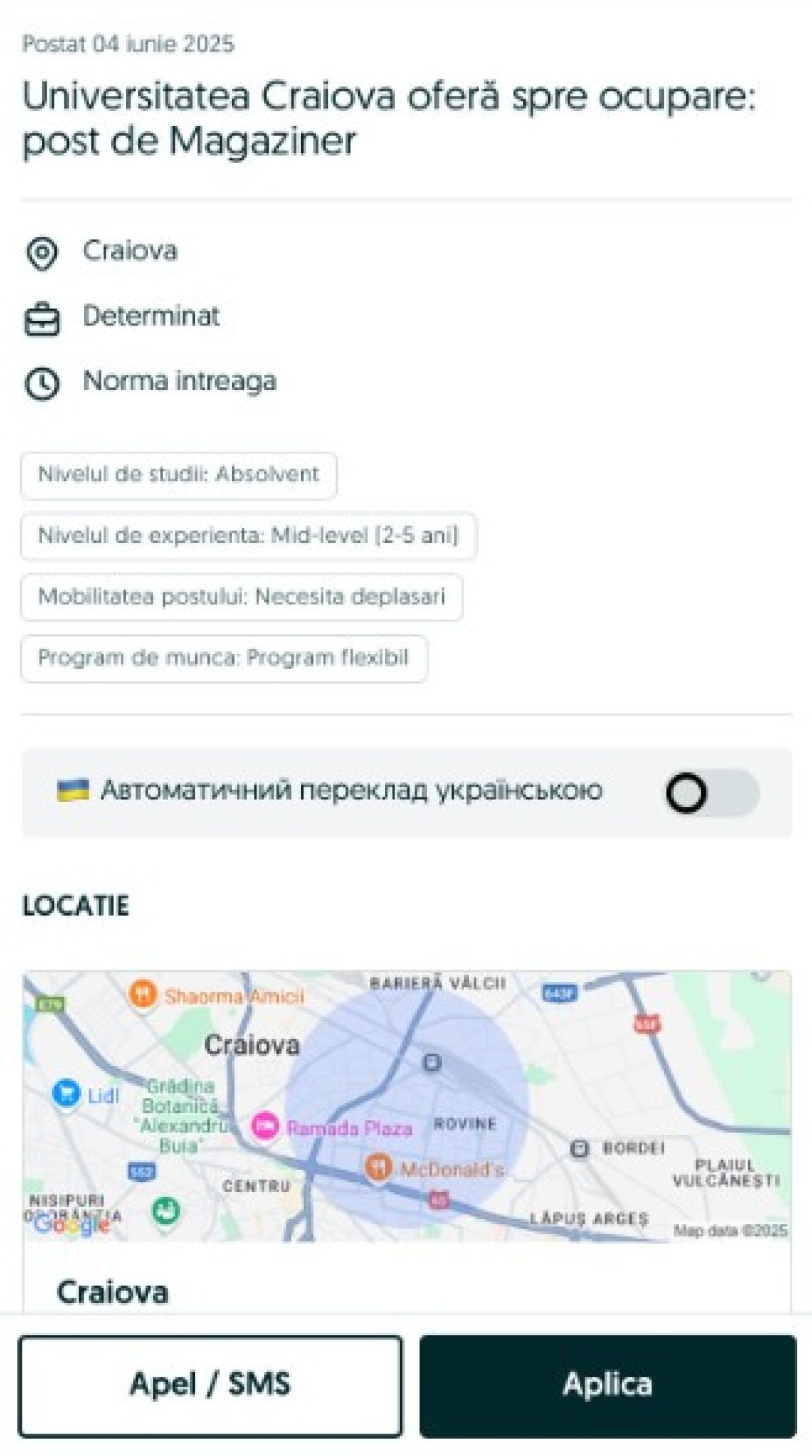 Acesta era anunțul postat pe olx pentru găsirea celui potrivit să completeze stafful otenilor