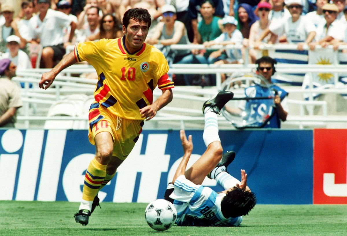 Hagi și apogeul carierei sub tricolor: victoria cu Argentina, 3-2, din "optimile" Mondialului din '94