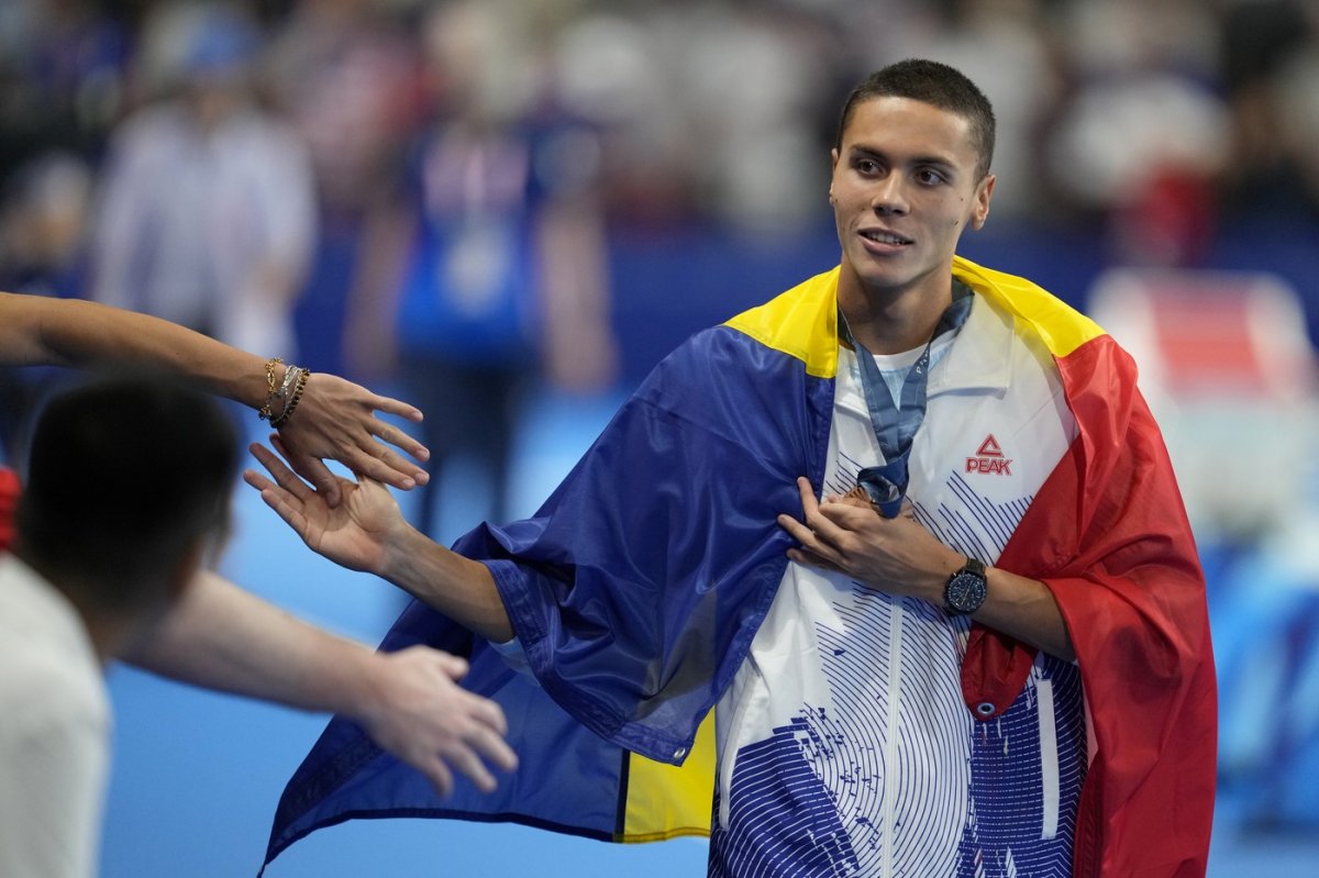 David Popovici a obținut o medalie de aur și una de bronz la Jocurile Olimpice de la Paris din 2024
