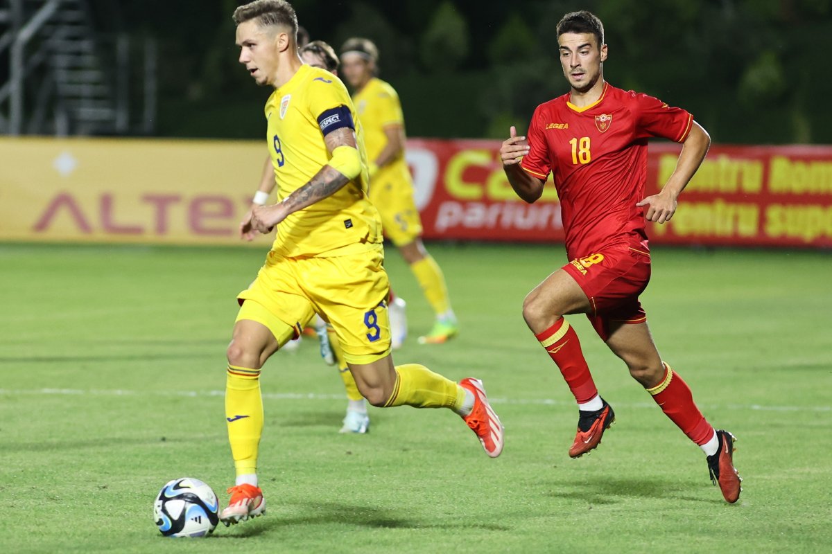 Louis Munteanu are cinci golșuri în 17 selecții pentru naționala U21 a României