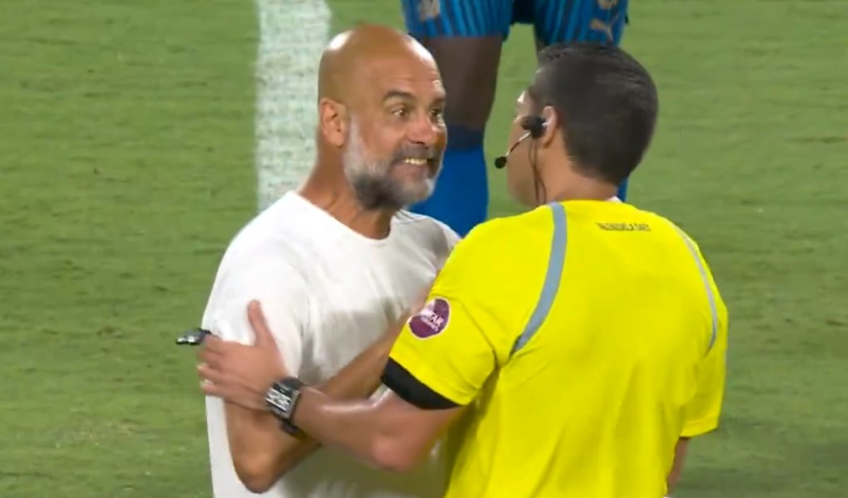 Pep Guardiola nu și-a mai stăpânit furia după o decizie a arbitrului partidei Al Hilal - Manchester City