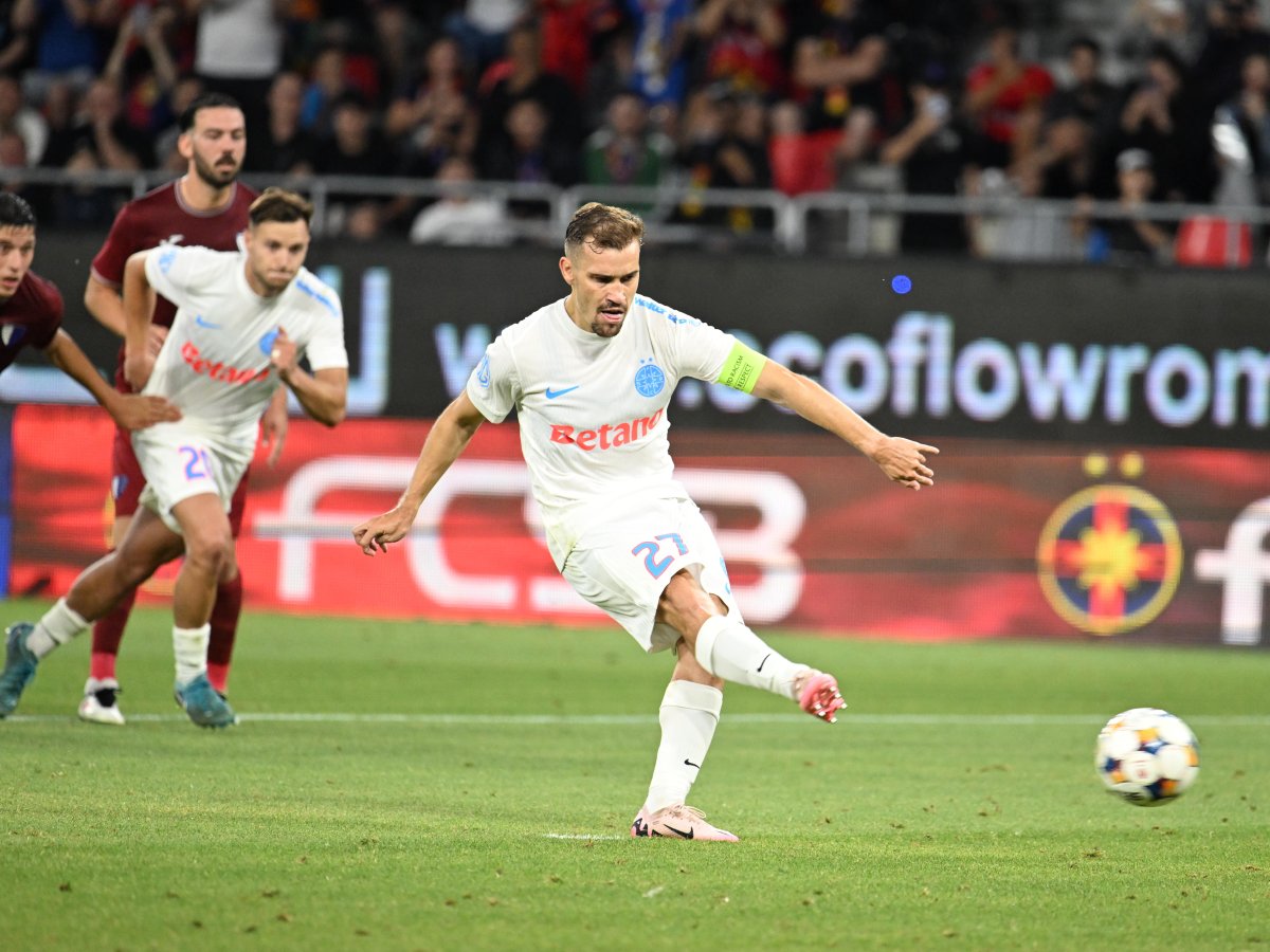 Darius Olaru a înscris din penalty pentru FCSB
