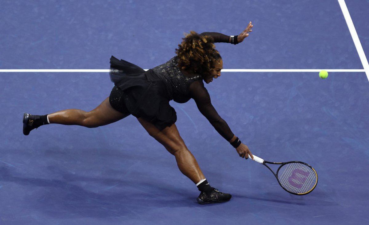 Serena Williams, în 2022, la ultimul său meci din carieră, la US Open