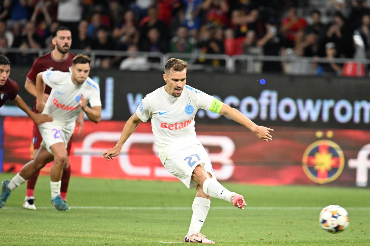 FCSB a câștigat partida tur cu Inter d'Escaldes, scor 3-1