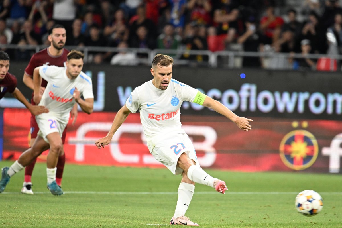 FCSB a câștigat partida tur cu Inter d'Escaldes, scor 3-1