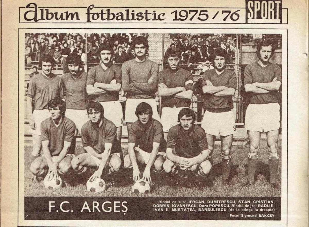 Un prim 11 al Argeșului, din '75-'76