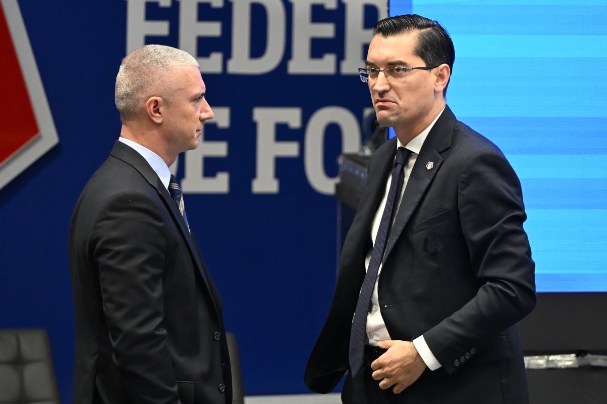 Radu Vișan și Răzvan Burleanu, președintele FRF