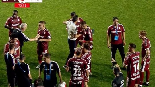 Jucătorii Rapidului s-au luat la ceartă în finalul derby-ului cu CFR