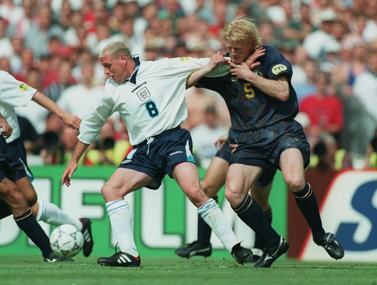 Gascoigne rămâne celebru și pentru golul superb marcat la Euro 1996, în meciul împotriva Scoției