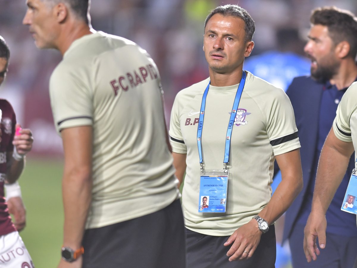 Bogdan Pătrașcu, pe vremea când era secund la Rapid