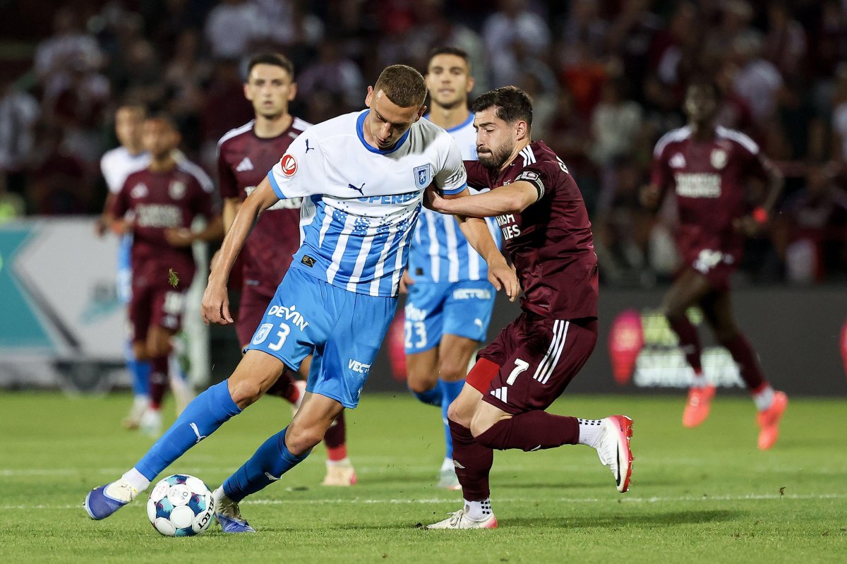 Oleksandr Romanchuk, fundașul Universității Craiova care a înscris în înfrângerea cu FK Sarajevo