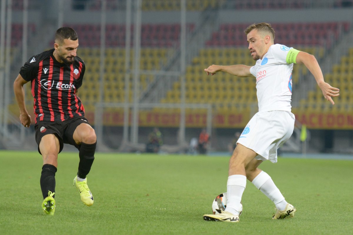 FCSB a fost învinsă de Shkendija în manșa tur a rundei a doua, scor 0-1