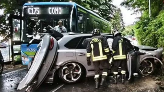 Mijlocașul din Serie A, implicat într-un grav accident rutier. SUV-ul său, făcut țăndări de un autobuz