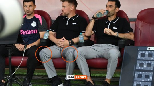 ”Omul cu telefonul” de pe banca FCSB, prăbușit după eliminare: ”Era transpirație pe pantaloni” / ”Sunt în mocirlă, totul e rău la echipa asta”
