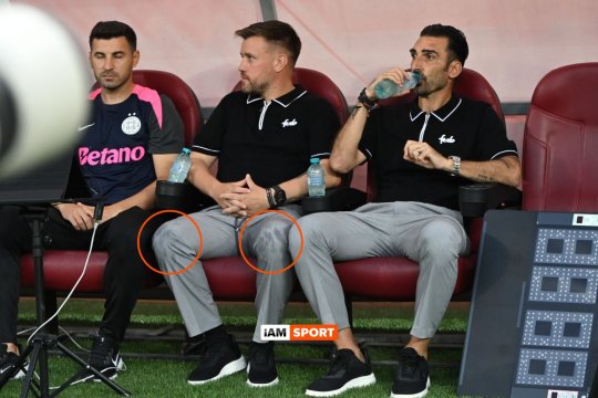 ”Omul cu telefonul” de pe banca FCSB, prăbușit după eliminare: ”Era transpirație pe pantaloni” / ”Sunt în mocirlă, totul e rău la echipa asta”