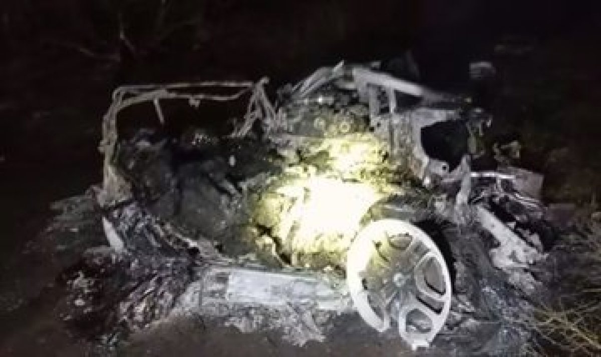 Imagini cu rămășițele mașinii în care se aflau Diogo Jota și Andre, fratele său