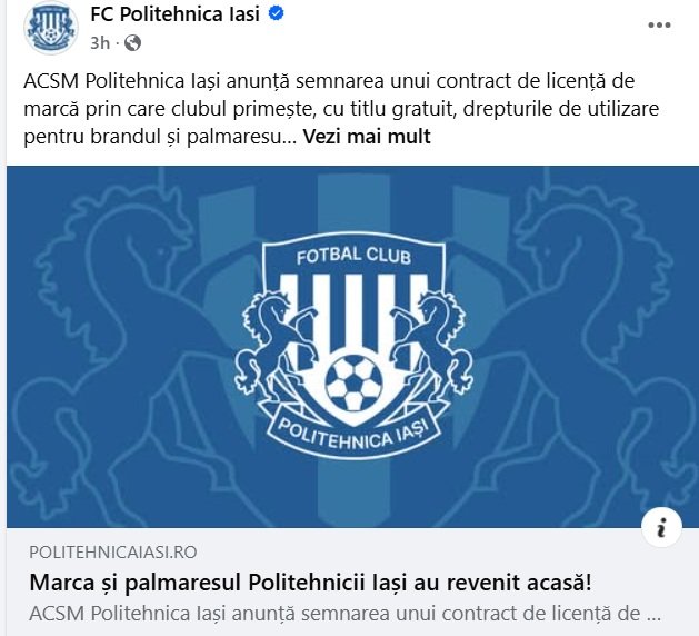 Poli Iași poate afișa din nou sigla istorică