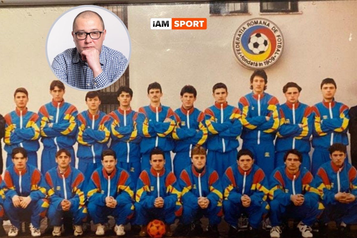 Emilian Hulubei (primul din stânga, de pe rândul de jos) și-a făcut junioratul la Steaua