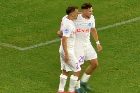 Dennis Politic, gol de senzație chiar la debutul la FCSB.  Fostul dinamovist, bucurie de nedescris după ce a văzut mingea în plasă