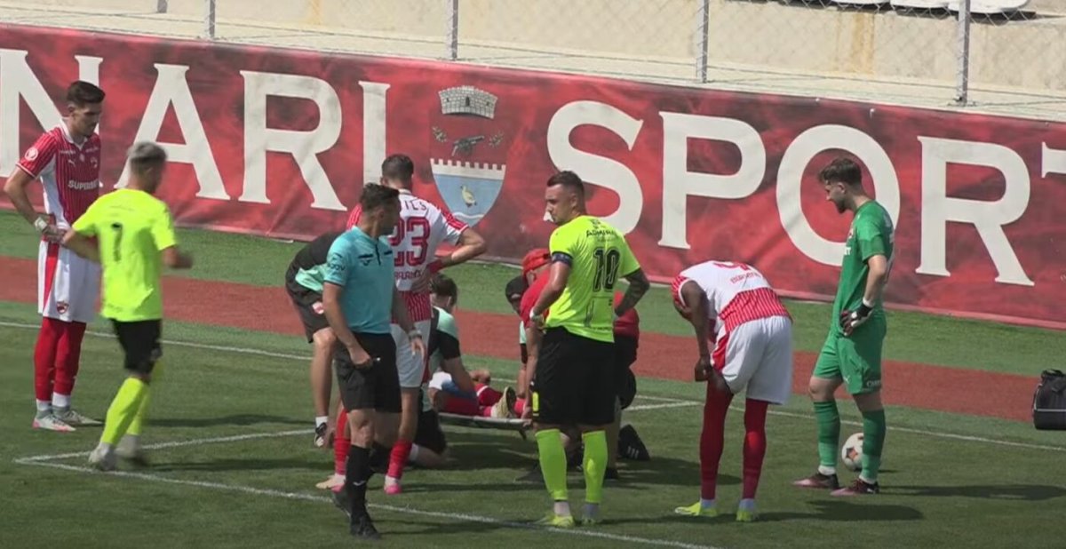 Maxime Sivis, accidentat în amicalul cu CS Tunari