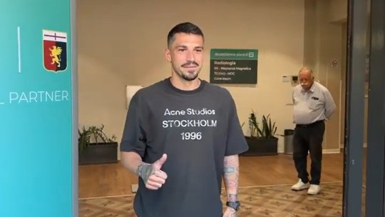 Nicușor Stanciu a ajuns la Genoa și a făcut vizita medicală! Dan Șucu va fi prezent la reunirea lotului