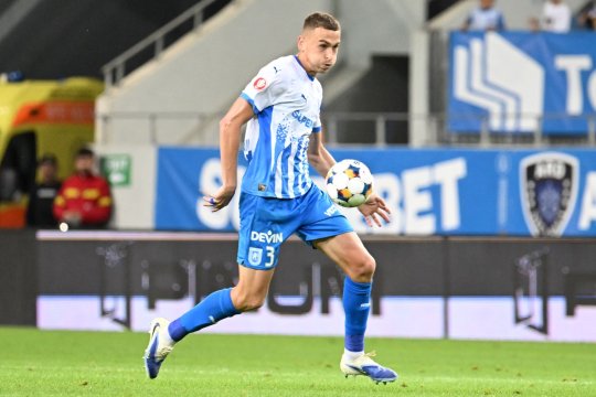 Universitatea Craiova - Hermannstadt 1-0. Oltenii trec pe primul loc după un final cu emoții