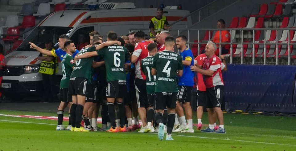 FCSB - Unirea Slobozia 0-1. Surpriză în Ghencea, oaspeții deschid scorul