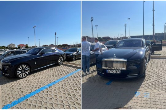 Mihai Rotaru se respectă. Patronul Craiovei a venit la stadion cu bolidul de 500.000 de dolari