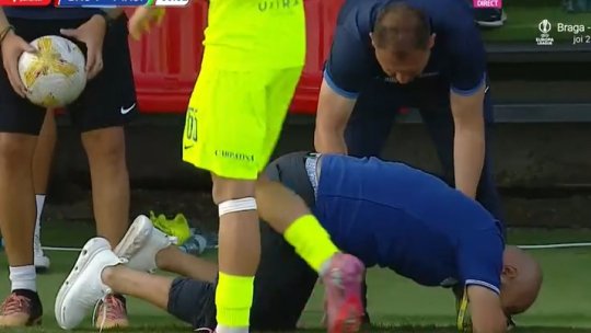 Moment tensionat la Bacău - Iași. Toni s-a prăbușit pe marginea terenului