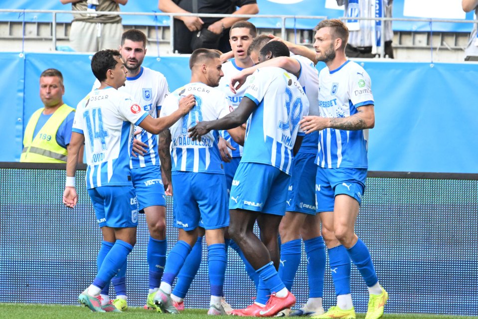 Universitatea Craiova se află pe primul loc în SuperLigă