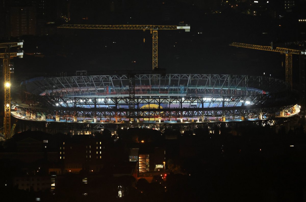 Imagini cu stadiul lucrărilor la Camp Nou