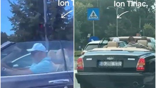 Ion Țiriac a atras toate privirile în traficul din București la bordul unei mașini de colecție