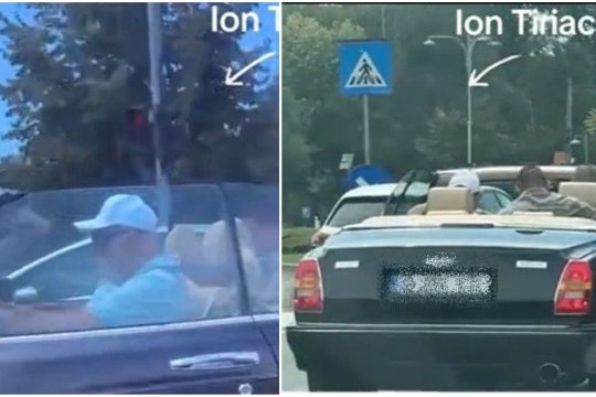 Ion Țiriac a atras toate privirile în traficul din București la bordul unei mașini de colecție