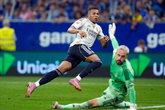 Kylian Mbappe a marcat o dublă în fața echipei lui Horațiu Moldovan
