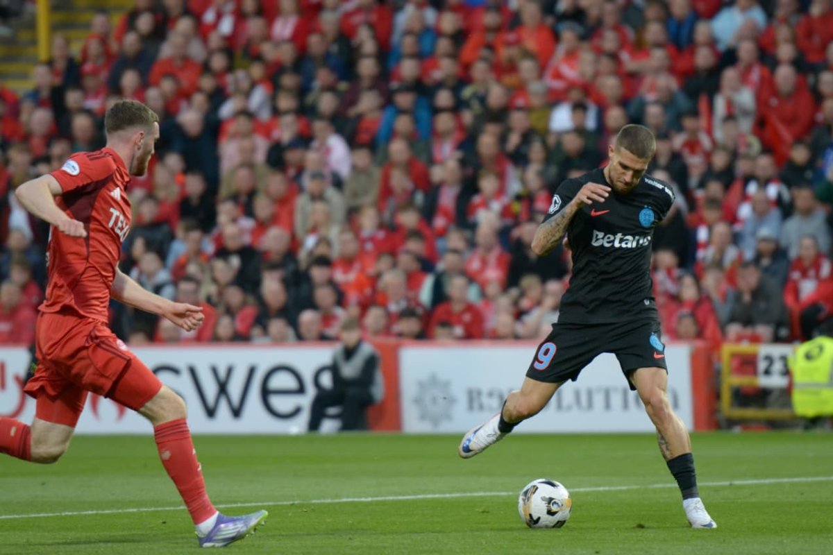 FCSB a remizat în meciul tur cu Aberdeen, scor 2-2