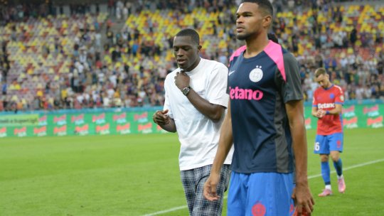 Joyskim Dawa, apariție de cinci stele la FCSB – Aberdeen! A venit îmbrăcat cu haine de două mii de euro