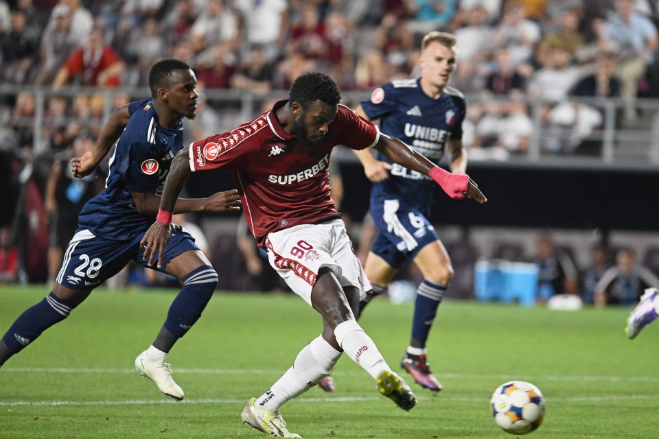 Antoine Baroan, fericit după ce a adus victoria Rapidului la meciul cu FC Botoșani, scor 2-1: ”Sunt la 60% din potențial”