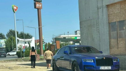 Apariție șocantă a lui Gigi Becali, pe șantierul din Pipera. Patronul FCSB a venit cu Rollsul, la bustul gol