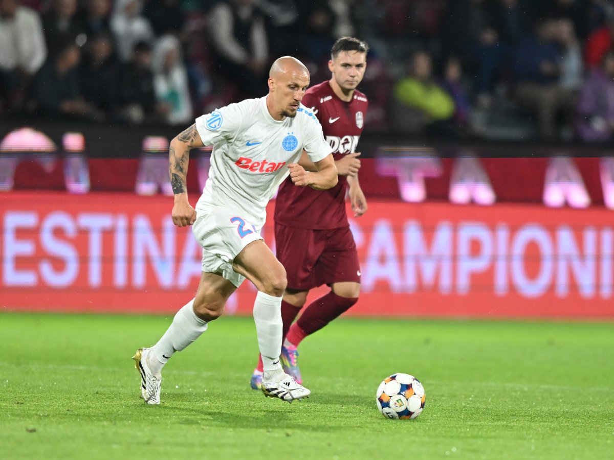 Vlad Chiricheș în meciul împotriva lui CFR Cluj