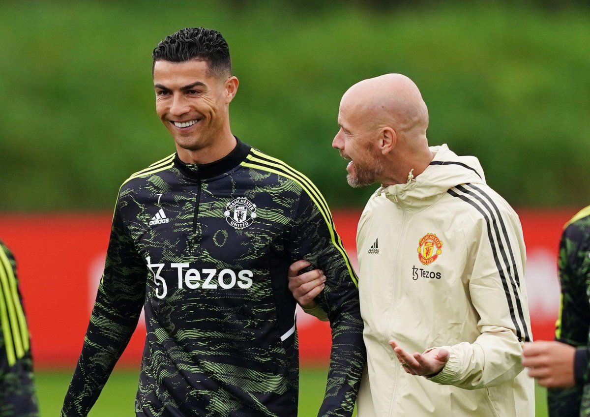 Erik ten Hag și Cristiano Ronaldo