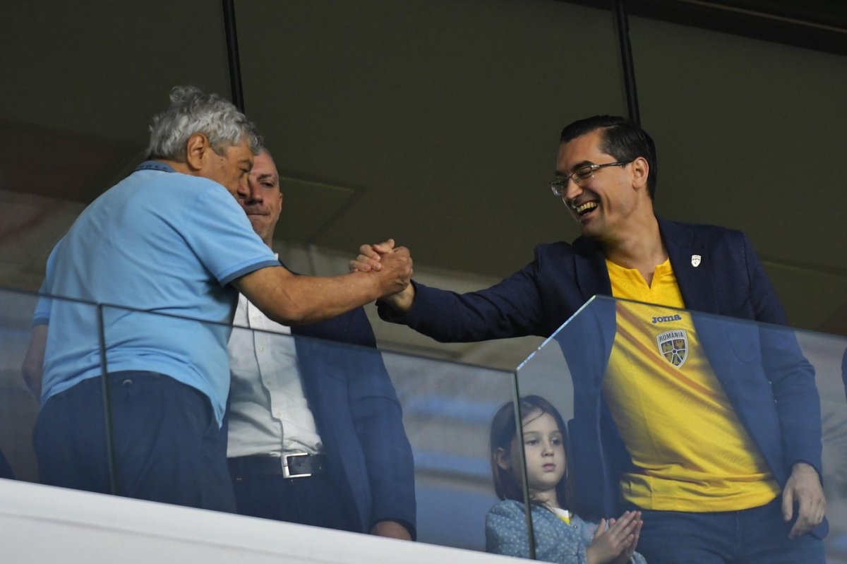 Mircea Lucescu și Răzvan Burleanu