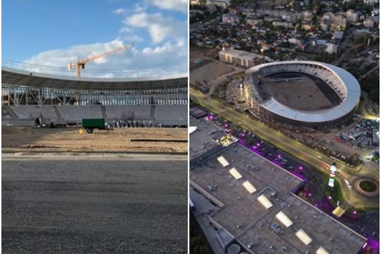 Cea mai controversată arenă din România prinde contur! Lucrările continuă la OZN-ul de 55.000.000 de euro