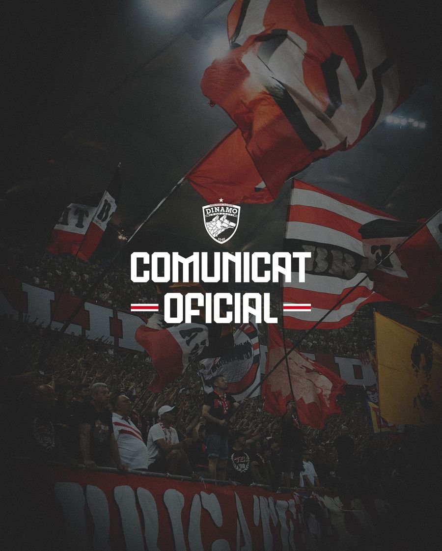 Comumunicatul postat de Dinamo