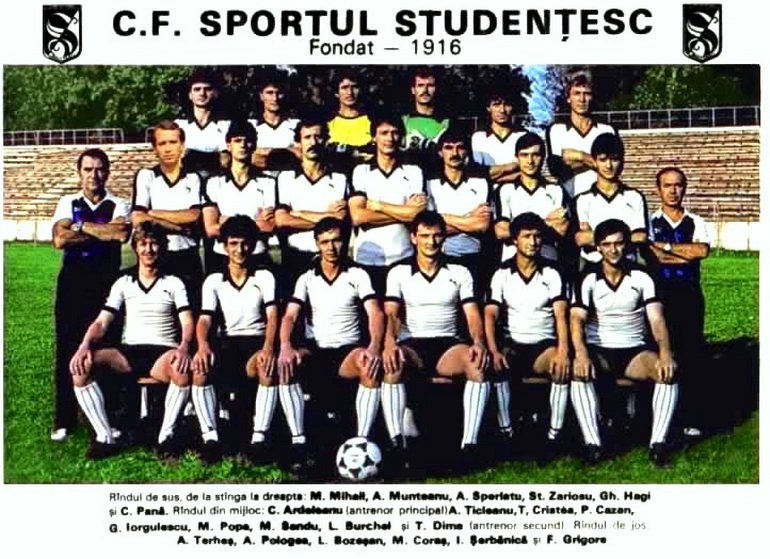 Echipa Sportului Studențesc din epoca lui Nicu Ceaușescu.