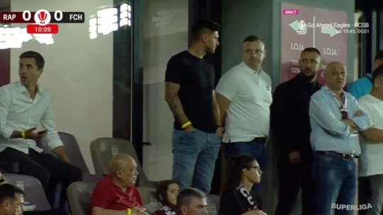 Cristi Săpunaru a revenit în Giulești, dar a stat la distanță față de Victor Angelescu