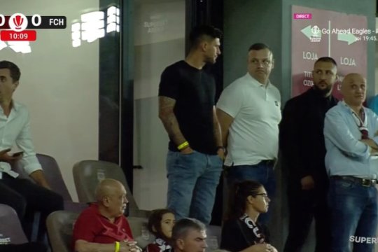 Cristi Săpunaru a revenit în Giulești, dar a stat la distanță față de Victor Angelescu