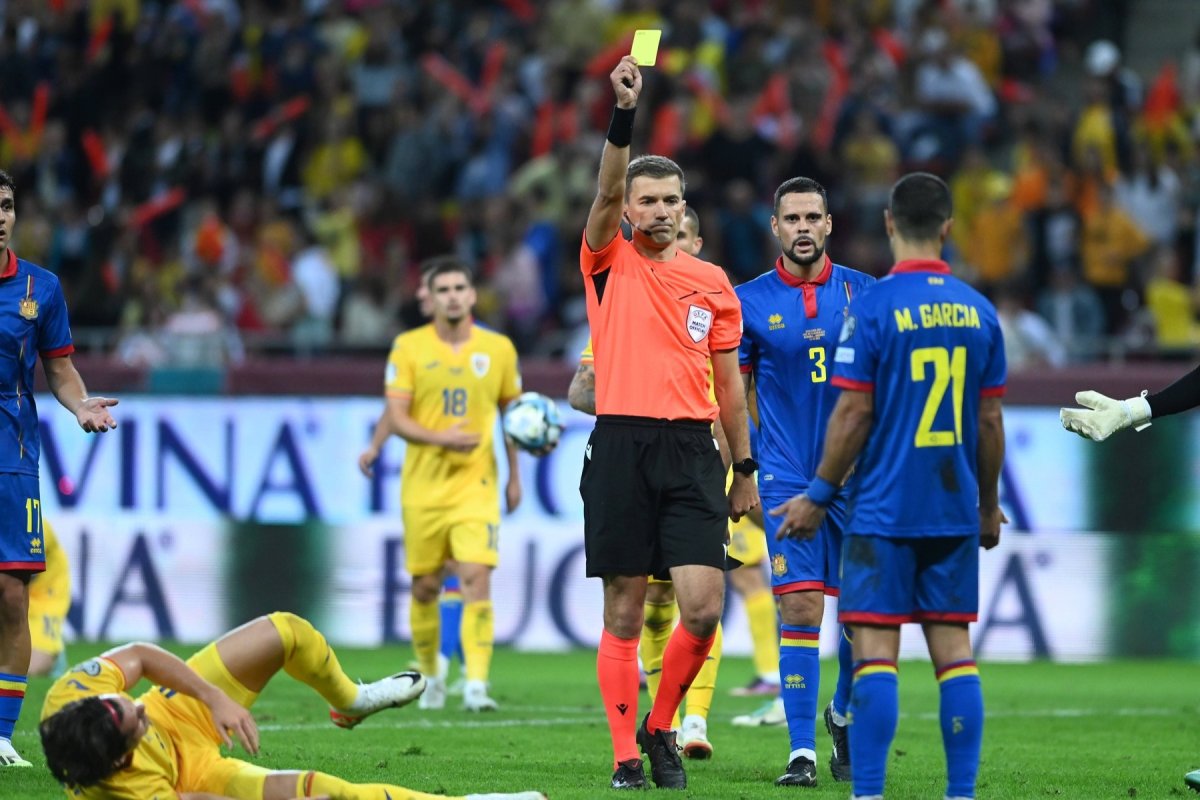 Kristo Tohver a arbitrat meciul României cu Andorra, scor 4-0, din preliminariile pentru EURO 2024